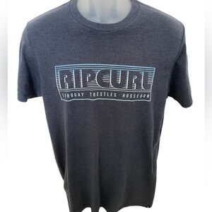 RIP CURL “Torquay, Trestles, Hossegor” Surf Tee Shirt Men M Medium Standard Fit